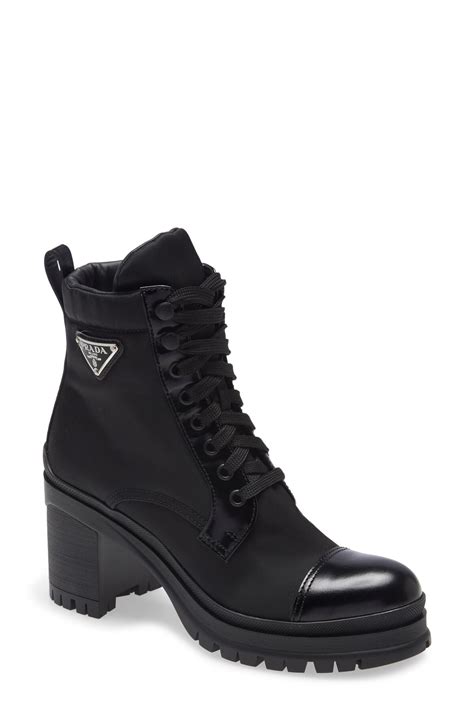 ladies prada boots sale|Prada block heel combat boots.